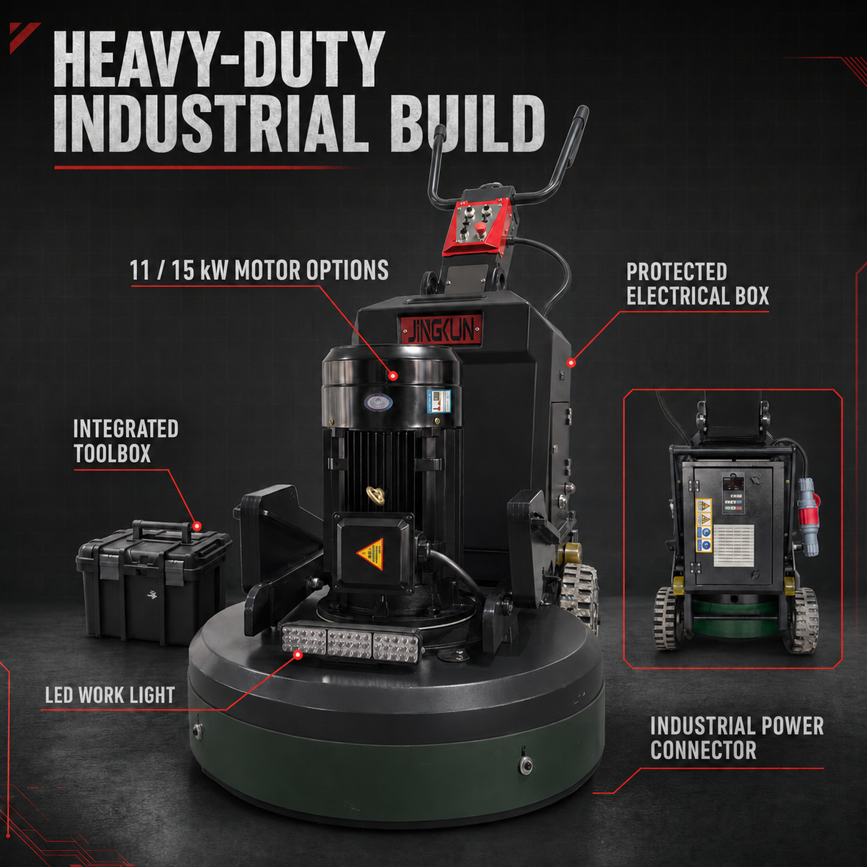 Remote Control Planetary Floor Grinder – 680, 750 & 850mm