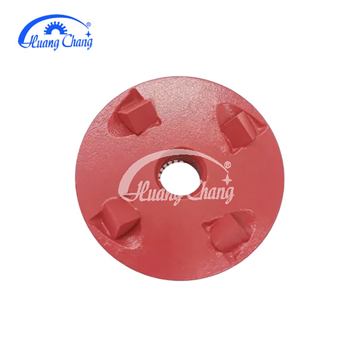 Grinding diamond PCD segments on the floor to remove floor coatings