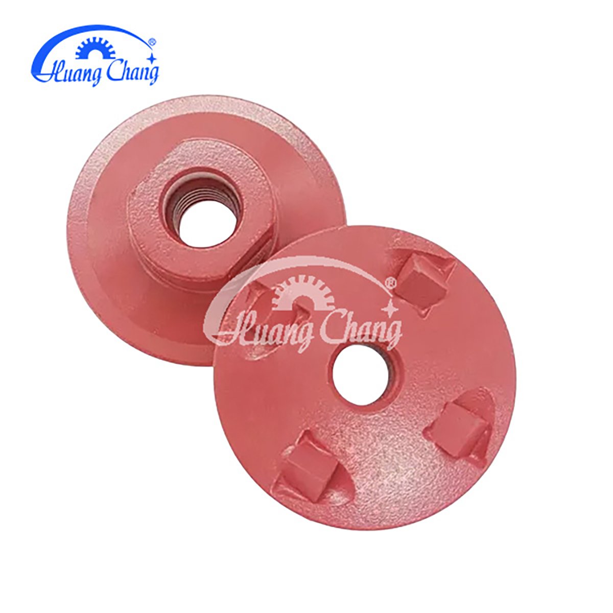 Grinding diamond PCD segments on the floor to remove floor coatings