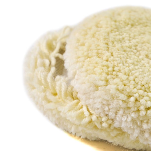 6″ Wool Hook & Loop Grip Buffing Pad for Compound Cutting & Polishing