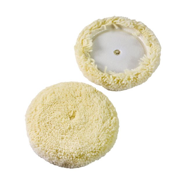 6″ Wool Hook & Loop Grip Buffing Pad for Compound Cutting & Polishing