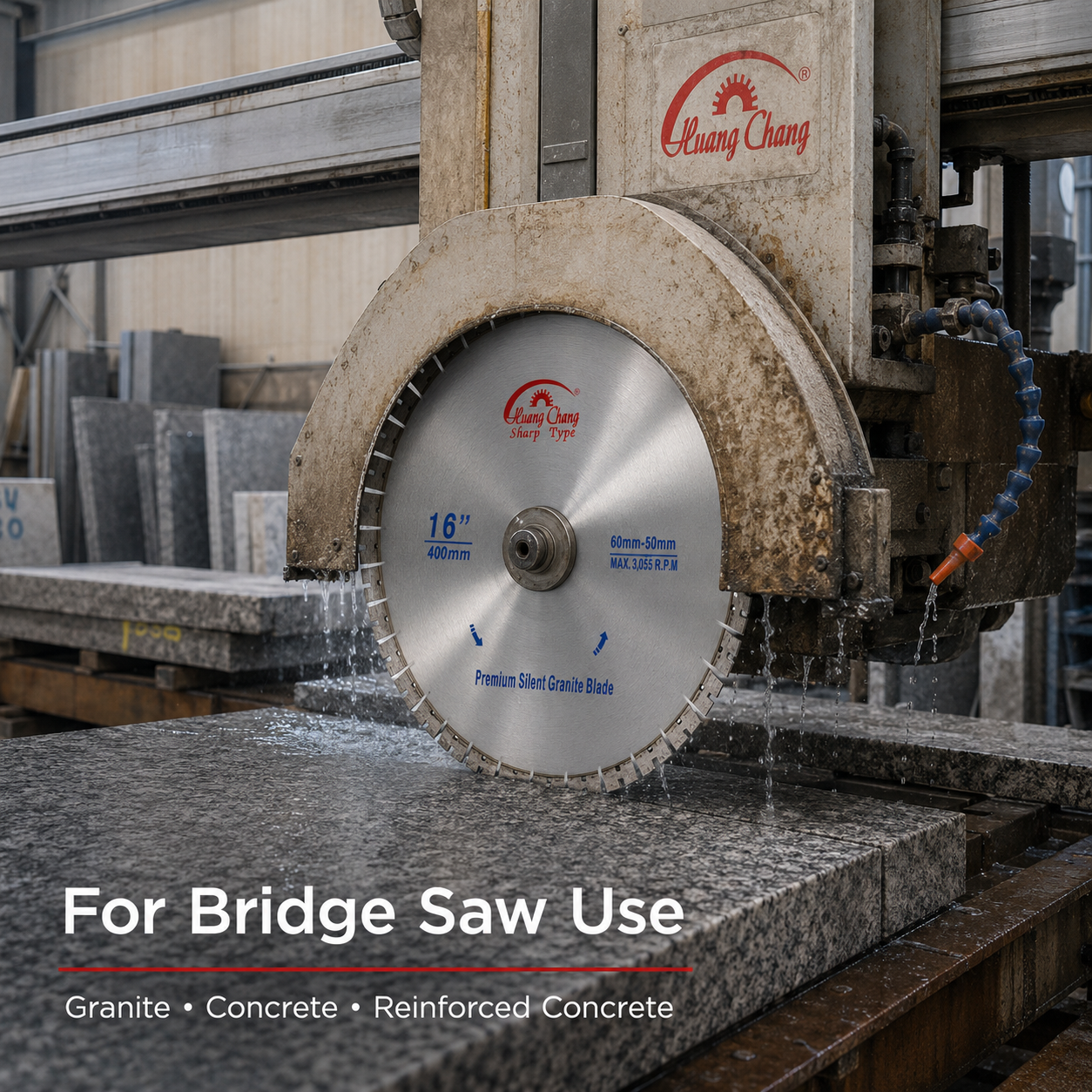 Industrial Silent Diamond Saw Blade for Granite, Concrete & Masonry Cutting