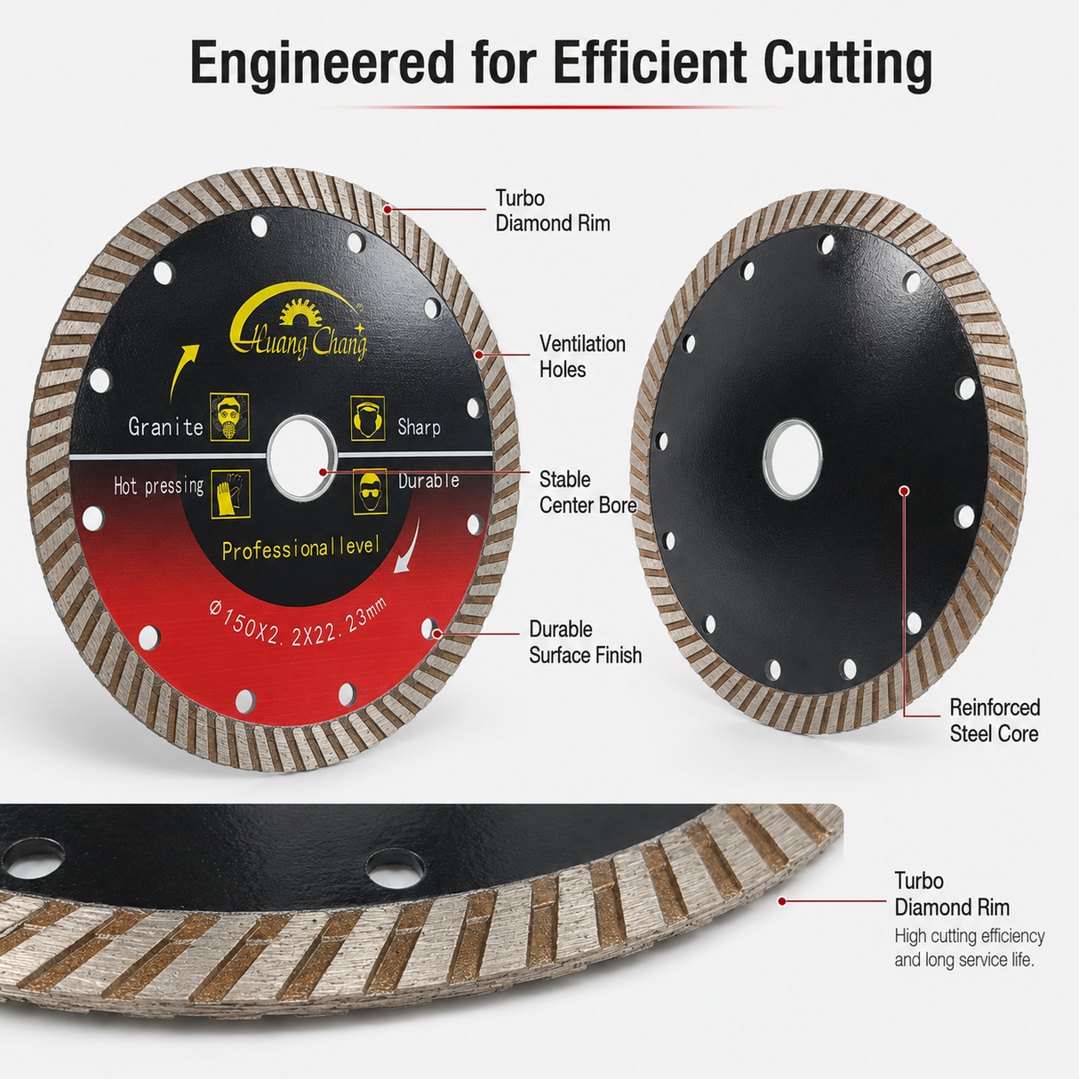 5 Inch 125mm Turbo Diamond Blade for Gran