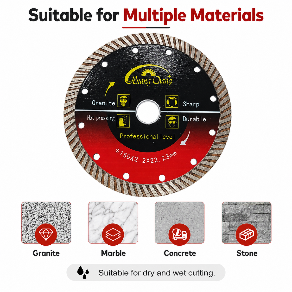 5 Inch 125mm Turbo Diamond Blade for Gran