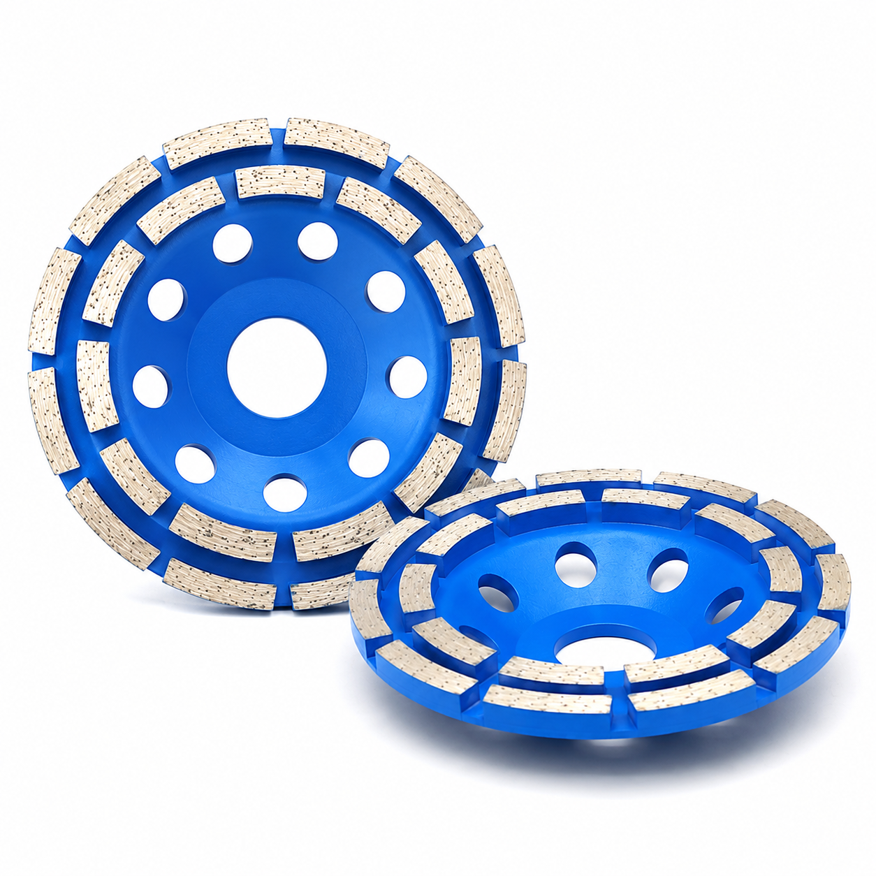 Convex Double Row Diamond Cup Grinding Wheel Disc for Granite Marble Quartz Concrete
