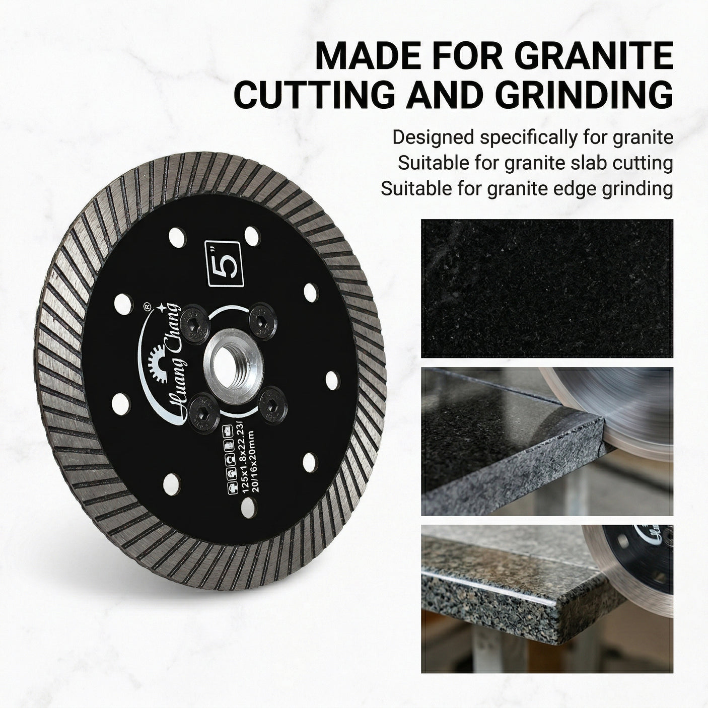 5" 125mm Turbo Diamond Blade for Granite