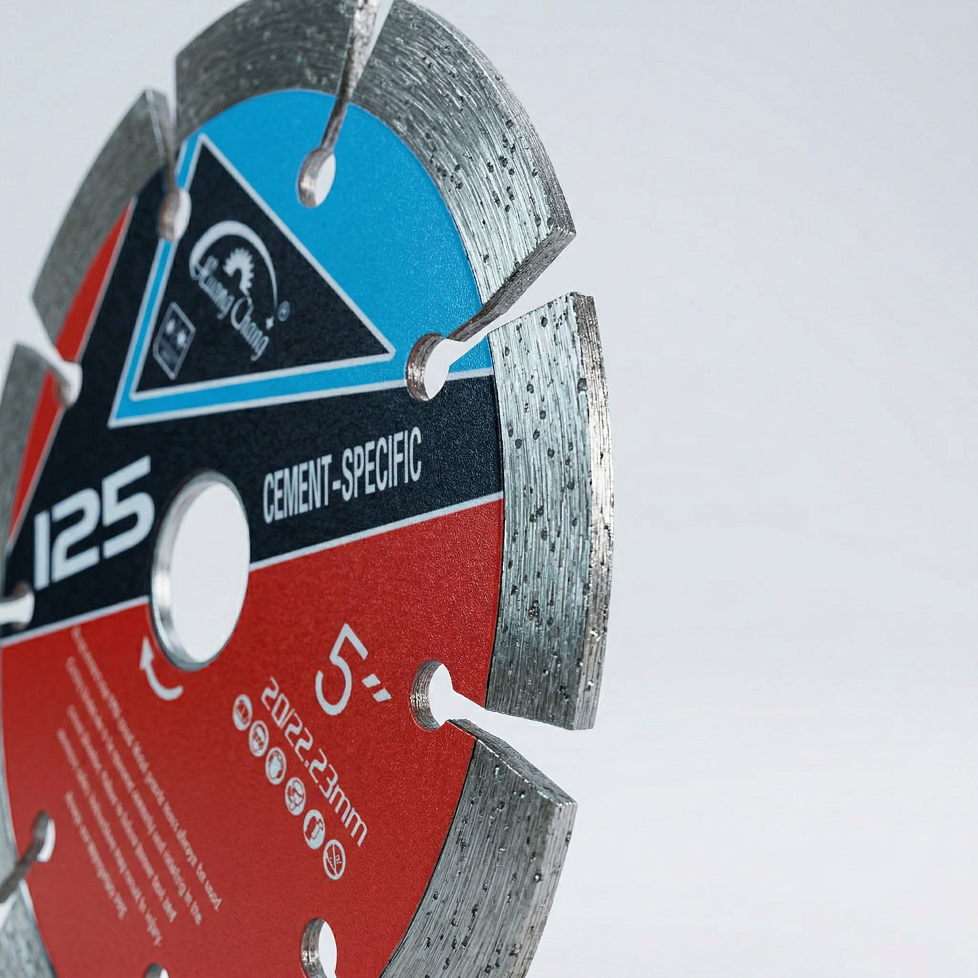 HUANG CHANG 125mm cementre specifikus szegmentált gyémántfűrészlap