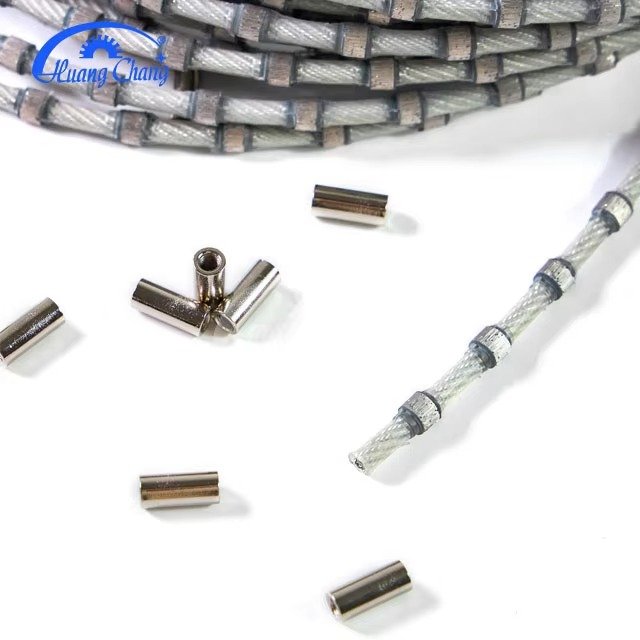 Huangchang D10,5 mm galvanisierte Diamant-Drahtsäge mit Feder und Gummi für Stahlbeton