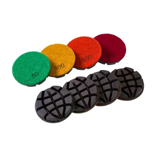 3 Step Dry And Wet Resin Diamond Polishing Pads Grinding Disc For Marble Granite And Concrete Floor