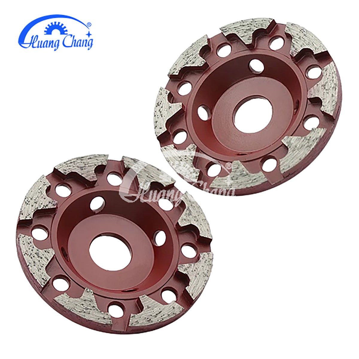 5 inch 7 inch T segment concrete cement floor diamond grinding disc cup wheel
