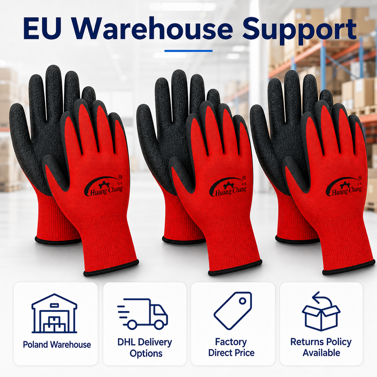 Poland warehouse DHL delivery and factory direct support