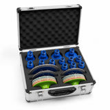 25-Piece Diamond Drilling, Cutting & Polishing Tool Kit with Aluminum Case