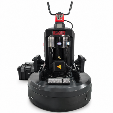 Remote-control planetary floor grinder front view