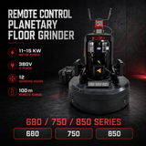 Remote Control Planetary Floor Grinder – 680, 750 & 850mm