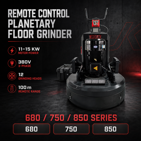 Remote planetary floor grinder 680 750 and 850 series overview