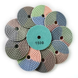 Wet Diamond Polishing Pads for Granite, Marble and Quartz, 50-3000 Grit