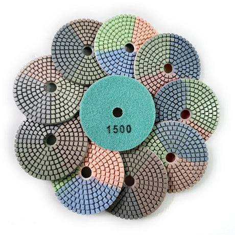 Wet Diamond Polishing Pads for Granite, Marble, Quartz & Stone | 50–3000 Grit