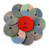 Wet Diamond Polishing Pads for Granite, Marble and Quartz, 50-3000 Grit