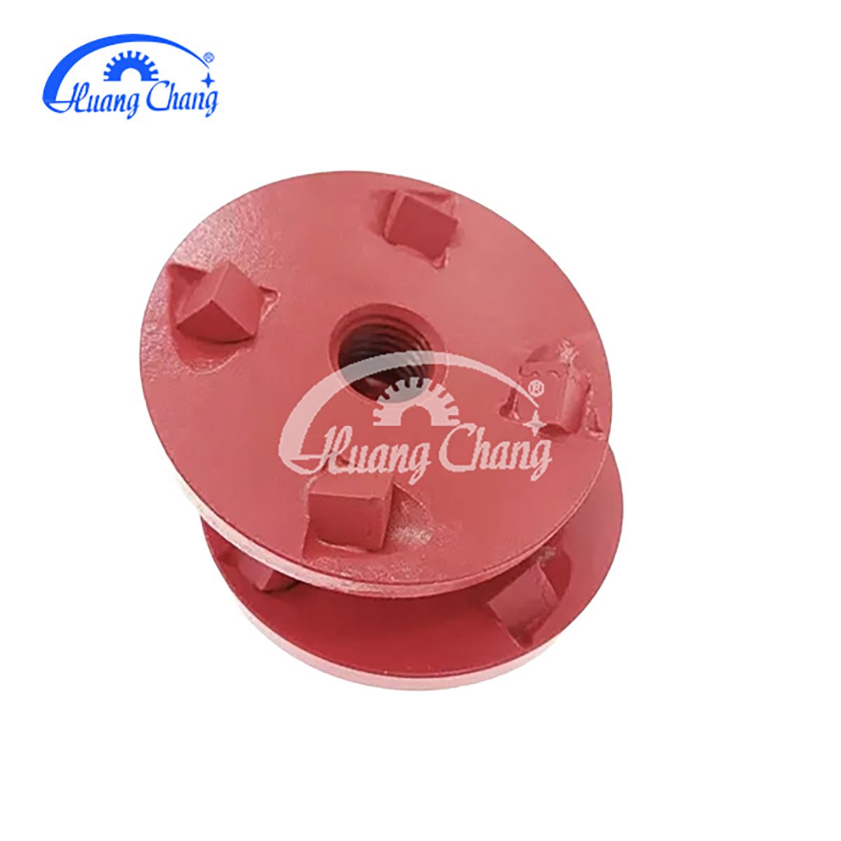 Grinding diamond PCD segments on the floor to remove floor coatings