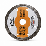 4.5 inch diamond cutting disc on clean white background, front view for product catalogue.