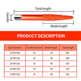GREAT Granite 4-Layer Brazed Carbide Relief Stone Carving Knife