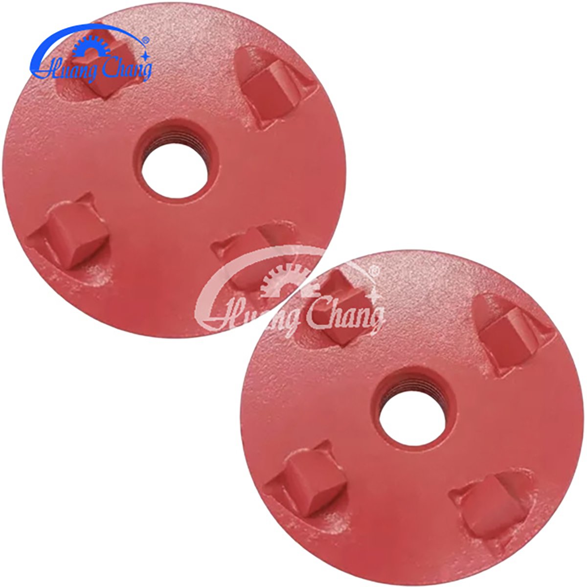 Grinding diamond PCD segments on the floor to remove floor coatings