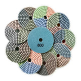 Wet Diamond Polishing Pads for Granite, Marble and Quartz, 50-3000 Grit