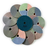 Wet Diamond Polishing Pads for Granite, Marble and Quartz, 50-3000 Grit