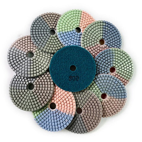 Wet Diamond Polishing Pads for Granite, Marble, Quartz & Stone | 50–3000 Grit