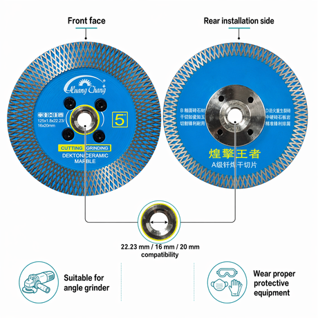 Huang Chang 5 Inch Diamond Cutting & Grinding Blade 125mm for Dekton Ceramic Marble
