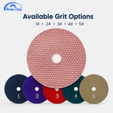 HUANGCHANG 4 Inch Red Dotted Diamond Polishing Pads