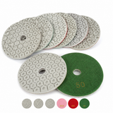 4 Inch Honeycomb Diamond Polishing Pads Wet/Dry for Granite Marble Concrete
