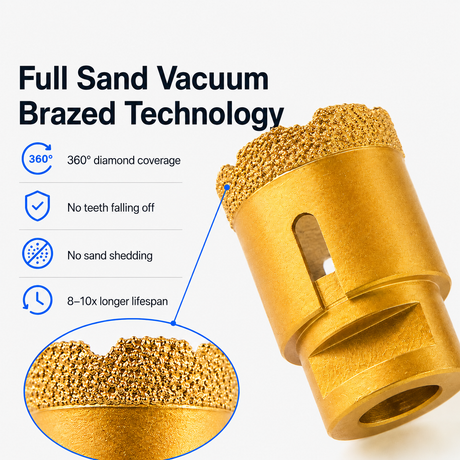 HUANGCHANG M14 Vacuum Brazed Diamond Core Drill Bits