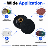 Soft Flexible Rubber Backer Pad Hook and Loop Backing Pad Adapter Connector for Polishing Sanding Buffing Discs