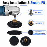 Soft Flexible Rubber Backer Pad Hook and Loop Backing Pad Adapter Connector for Polishing Sanding Buffing Discs