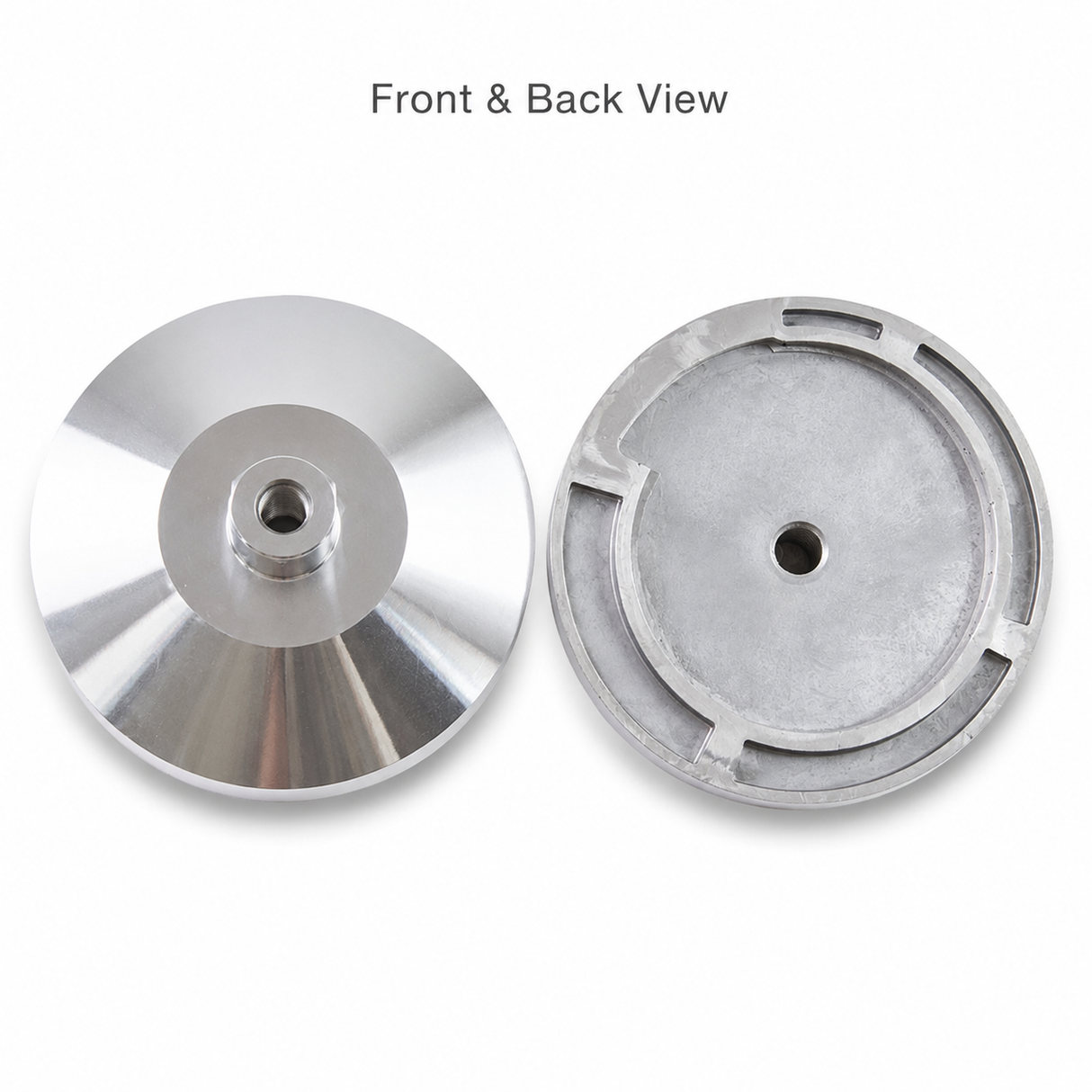 Aluminum snail lock backer pad holder size and connection specification overview