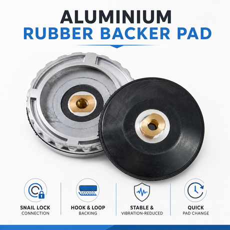 Aluminum Snail Lock Backer Pad Adapter 100/125mm