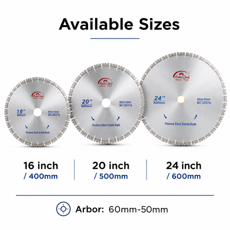 Industrial Silent Diamond Saw Blade for Granite, Concrete & Masonry Cutting