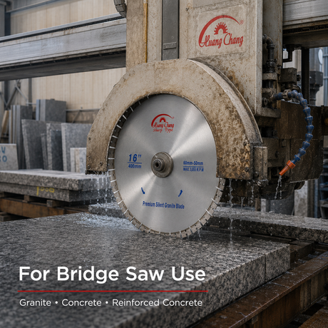 Industrial Silent Diamond Saw Blade for Granite, Concrete & Masonry Cutting