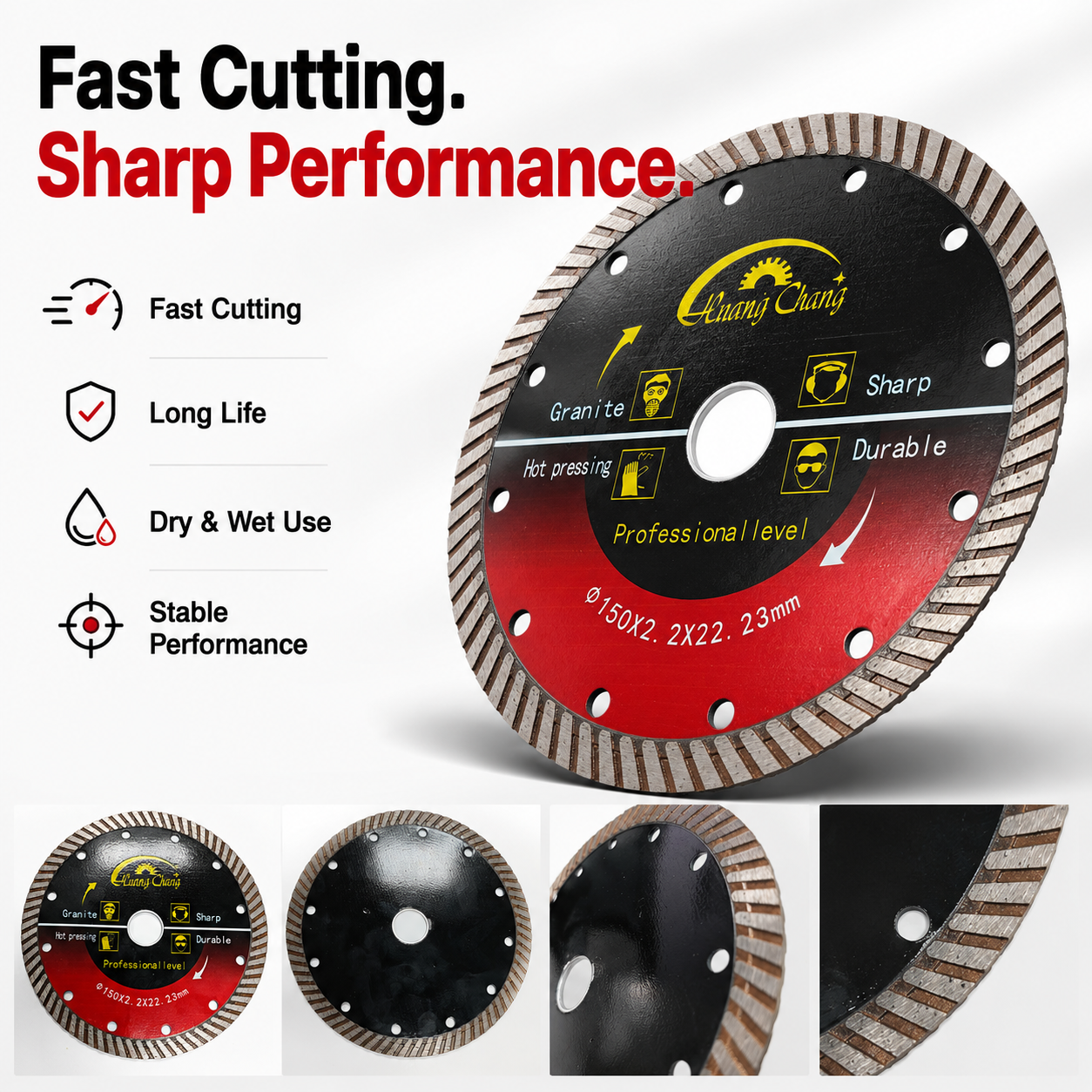 5 Inch 125mm Turbo Diamond Blade for Gran