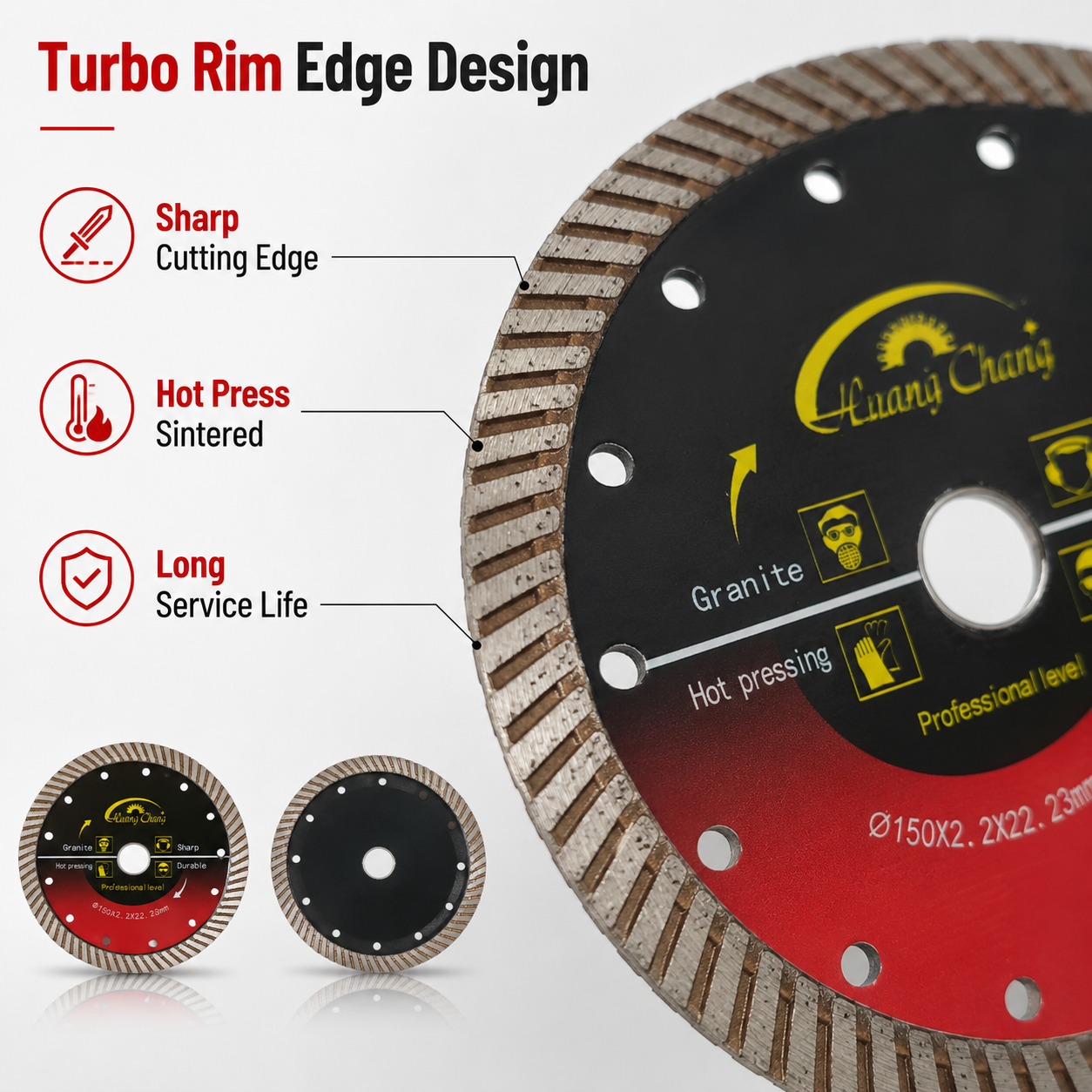 5 Inch 125mm Turbo Diamond Blade for Gran