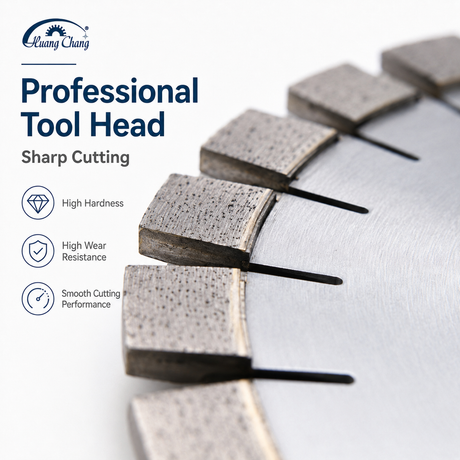 HUANG CHANG Granite Cutting Disc 400mm Diamond Granite Blade for Bridge Saw, Silent Sandwich Core
