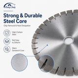 HUANG CHANG Granite Cutting Disc 400mm Diamond Granite Blade for Bridge Saw, Silent Sandwich Core