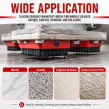 Silicon Carbide Frankfurt Brush for Antique Stone Finish - size presentation
