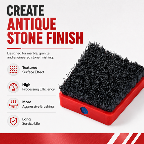 Silicon Carbide Frankfurt Brush for Antique Stone Finish - gallery detail view