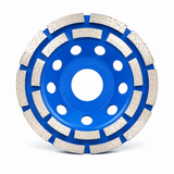 Convex Double Row Diamond Cup Grinding Wheel Disc for Granite Marble Quartz Concrete
