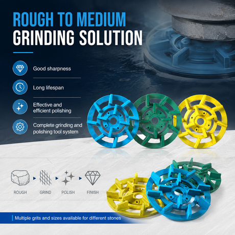 Metal Bond Diamond Grinding Disc for Marble & Granite | 150–250mm