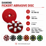 100mm Resin Bond Diamond Grinding Disc for Granite & Marble | 50-3000 Grit
