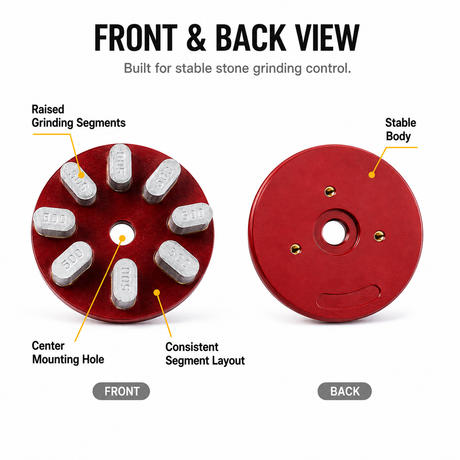 100mm Resin Bond Diamond Grinding Disc for Granite & Marble | 50-3000 Grit