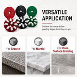 100mm Resin Bond Diamond Grinding Disc for Granite & Marble | 50-3000 Grit